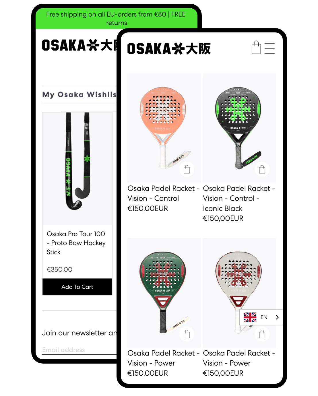 Osaka mobile mockup