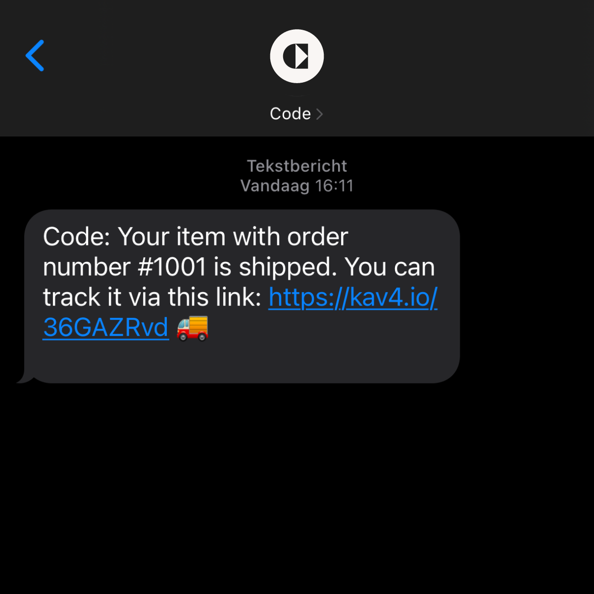 Order Shipment SMS