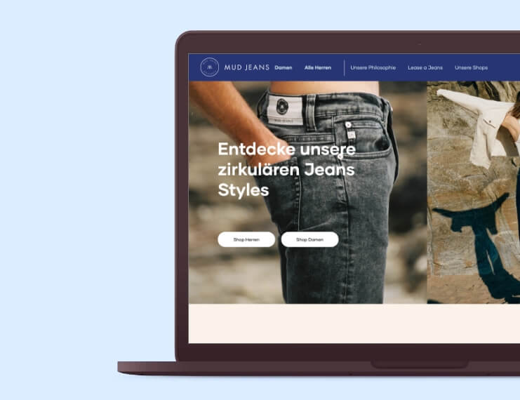 Jeans mieten mitMUD Jeans und Shopify